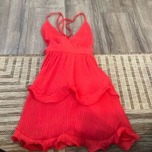 Red Crisscross Dress